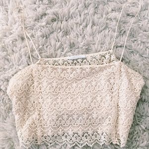 Zara Tops - NWOT Zara White Crochet Crop Top Zara Tops - NWOT Zara White Crochet Crop Top